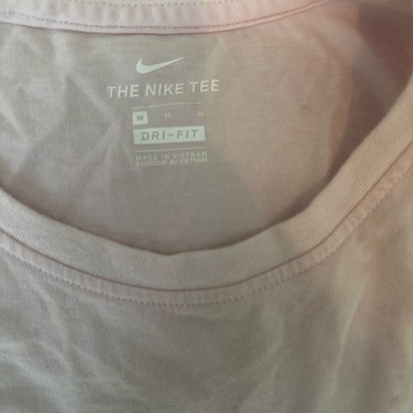 Medium Light Pink Nike Tank with floral swoosh. Good condition. - Picture 3 of 5